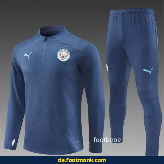 Manchester City 2024/2025 Königblau Trainingsanzug – Authentisches Fußballtrikot Herren/Damen/Kinder | Günstige Vereinstrikots | Nike/Adidas