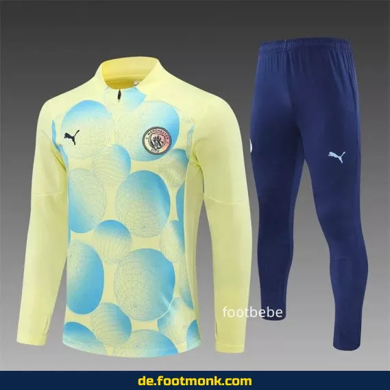 Manchester City Trainingsanzug 2024/2025 – Hellgelb | Fußballtrikots Herren & Damen | Günstige Vereinstrikots | Nike/Adidas
