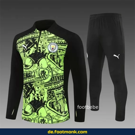 Manchester City Trainingsanzug 2024/2025 – Fluo Grün | Fußballtrikots Herren & Damen | Authentische Vereinstrikots | Nike/Adidas | Günstig Online Kaufen