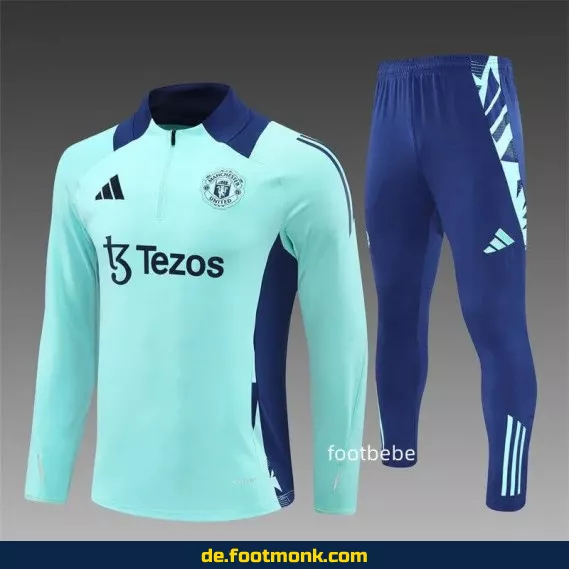 Manchester United Trainingsanzug 2024/2025 – Blaues Fußballtrikot-Set | Günstige Vereinstrikots für Herren, Damen & Kinder | Nike/Adidas Retro | Personalisierbar