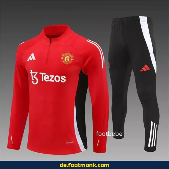 Manchester United Trainingsanzug 2024/2025 Rot – Fußballtrikot Herren/Damen/Kinder | Günstige Vereinstrikots | Nike/Adidas | Personalisiert