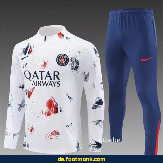PSG Trainingsanzug 2024/2025 – Camouflage Weiß | Fußballtrikots Herren/Damen/Kinder | Authentische Vereinstrikots | Nike/Adidas | Günstig Online Kaufen