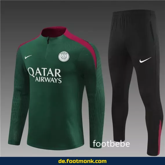 PSG Trainingsanzug 2024/2025 dunkelgrün – Fußballtrikots günstig online kaufen | Herren, Damen & Kinder | Authentische Vereinstrikots