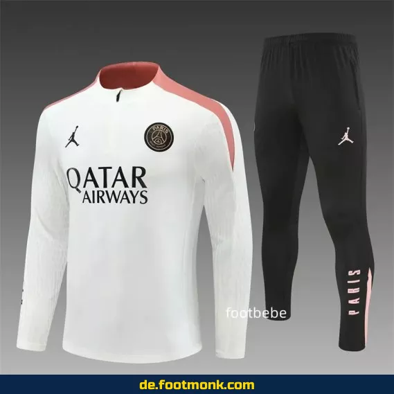 PSG Jordan Trainingsanzug 2024/2025 – Weiß/Rosa | Offiziell lizenziert | Herren, Damen & Kinder | Fußball-Trikots & Trainingsbekleidung | Nike Kollektion | Jetzt günstig online kaufen