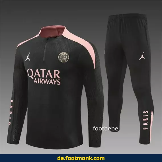 PSG Jordan Trainingsanzug 2024/2025 - Schwarz & Rosa | Offiziell lizenziert | Herren, Damen & Kinder | Fußball-Trikots & Vereinstrikots | Nike Kollektion
