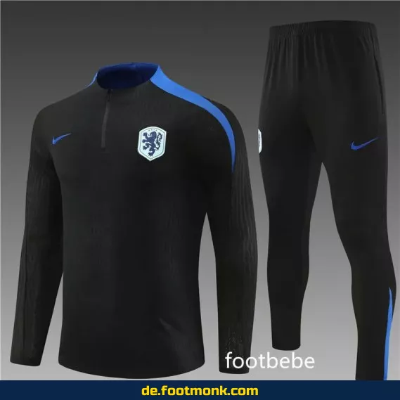 NL Trikot Trainingsanzug 2024/2025 schwarz – Fußballtrikots günstig kaufen