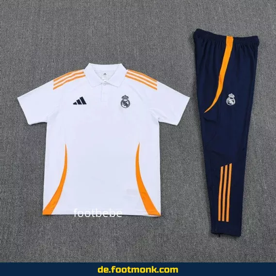 Real Madrid Polo Trainingsshirt 2025/2026 weiß – Authentisches Fußballtrikot für Herren | Fußball-Trikots online kaufen | Nike/Adidas Vereinstrikots
