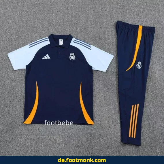 Real Madrid Trainingsanzug 2025/2026 – Royal Blau Polo – Herren Fußballtrikot & Vereinstrikot