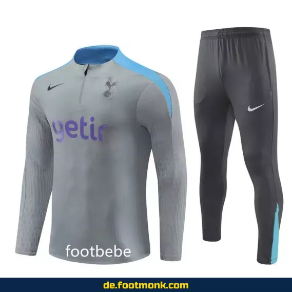 Tottenham Trainingsanzug 2024/2025 – Grau – Fußballtrikot Herren/Damen – Authentisches Vereinstrikot – Nike/Adidas – Günstig online kaufen