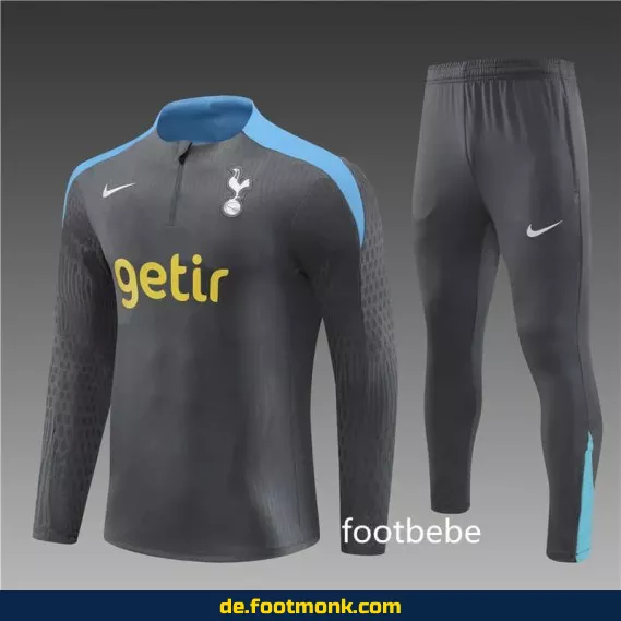 Tottenham Trainingsanzug 2024/2025 – Grau Dunkel – Fußballtrikot Shop | Günstige Fussballtrikots | Herren & Damen